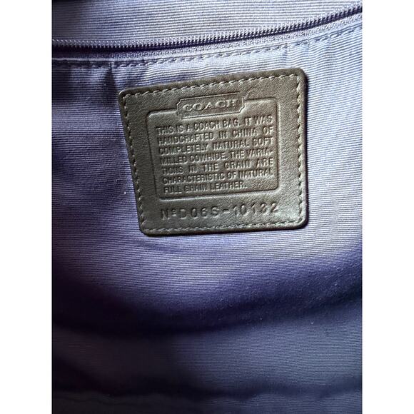 Coach 10132 Distressed Pebbled Leather Dark Brown Chelsea Shoulder Bag Y2K - Picture 14 of 15